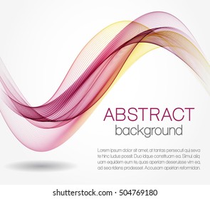 Abstract background with color waves