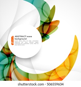 Abstract background with color waves