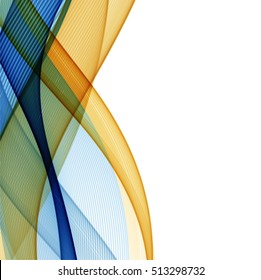 Abstract background with color waves