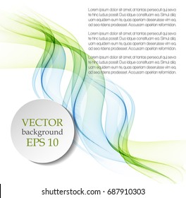 Abstract background with color waves