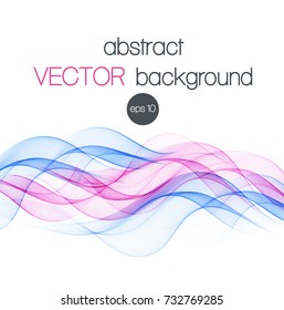 Abstract background with color waves