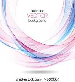 Abstract background with color waves