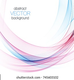 Abstract background with color waves