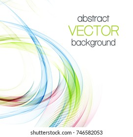 Abstract background with color waves