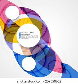 Abstract background with color waves, can be used for business presentations, flyer, website background, brochure cover