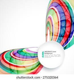Abstract background with color waves, can be used for business presentations, flyer, website background, brochure cover
