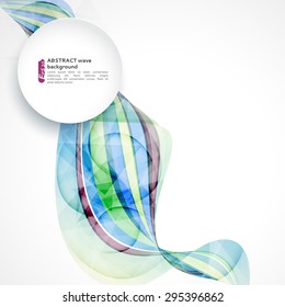 Abstract background with color waves, can be used for business presentations, flyer, website background, brochure cover
