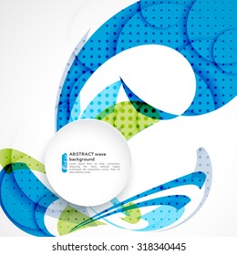 Abstract background with color waves. Can be used for business presentations, flyer, website background, brochure cover