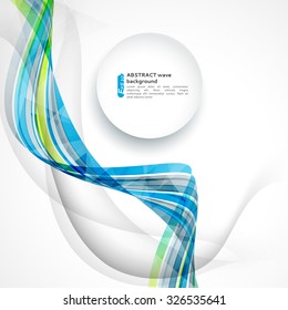 Abstract background with color waves. Can be used for business presentations, flyer, website background, brochure cover