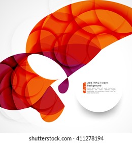 Abstract background with color waves can be used for business presentations, flyer, website background, brochure cover