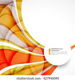 Abstract background with color waves can be used for business presentations, flyer, website background, brochure cover