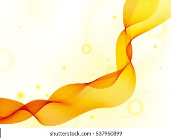 Abstract background with color waves. White background with abstraction red yellow wavy lines