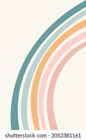 El fondo abstracto con líneas de plegado de colores es dibujado a mano, en tonos pastel. Dibujo abstracto moderno. Ilustración vectorial en un estilo de diseño abstracto de moda.