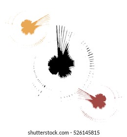 Abstract background of colored blots.Vector