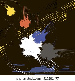 Abstract background of colored blots.Vector