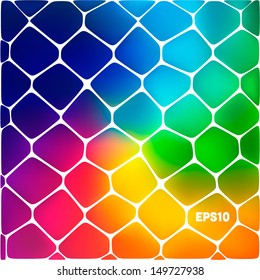 Abstract background of colored cells. Vector illustration for your business artwork.