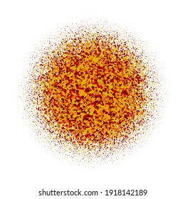 Abstract background colored circle gold dust vector design, bright decorative brochure template