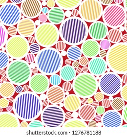 Abstract background from colored circles