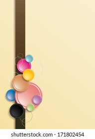 abstract   background with colored circles 