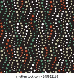 Abstract background with colored circles. Seamless pattern