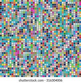 Abstract background with colored circles. Vector texture