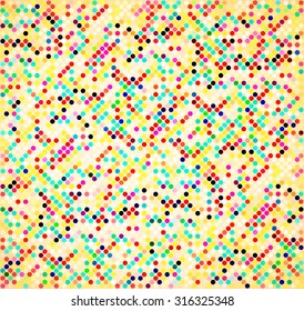Abstract background with colored circles. Vector texture
