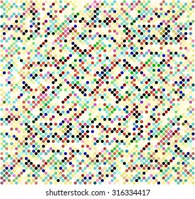 Abstract background with colored circles. Vector texture