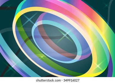 abstract background of colored circles . vector illustration