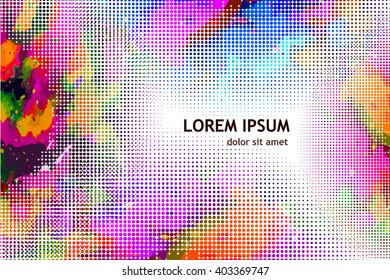 Abstract background of colored circles. Vector