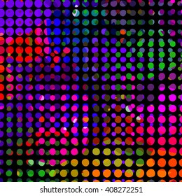 Abstract background of colored circles. Vector