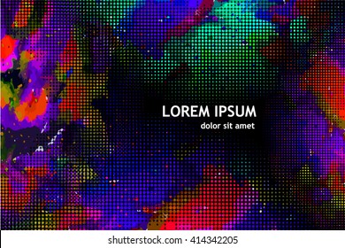 Abstract background of colored circles. Vector