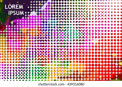 Abstract background of colored circles. Vector