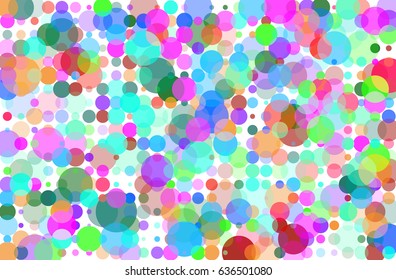 Abstract Background with colored Circles. Vector illustration.