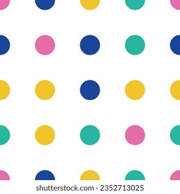 Fondo abstracto, círculos de colores. Círculo amarillo, azul, azul, rosado.