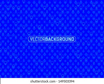 abstract background with colored dots and squares