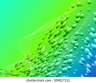 Abstract background with colored drops