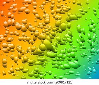Abstract background with colored drops