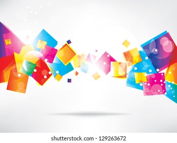 Abstract background with colored elements