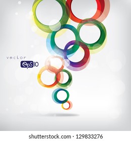 abstract background with colored elements