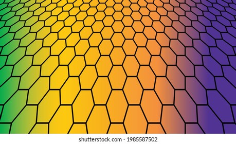Abstract background of colored hedgehogs