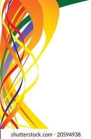 Abstract background. Colored lines