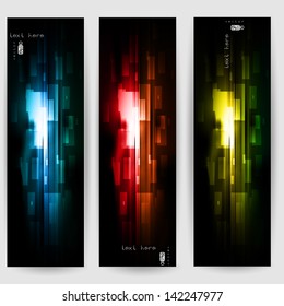 Abstract background with colored lines and geometric elements