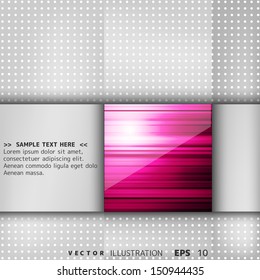 Abstract background with colored lines and geometric elements on paper layers