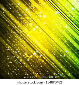 Abstract background with colored lines and light
