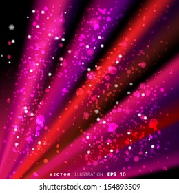 Abstract background with colored lines and light