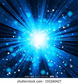 Abstract background with colored lines and light