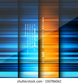 Abstract background with colored lines on paper layers