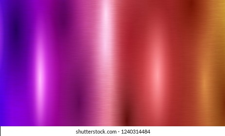 Abstract background with colored metal texture