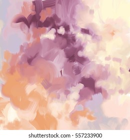 abstract background with colored oil stains; artistic texture with brushstrokes; birthday or wedding design background with a place for text; scalable vector graphic