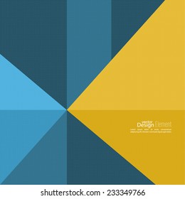 Abstract background with colored pieces, diamonds, triangles. 